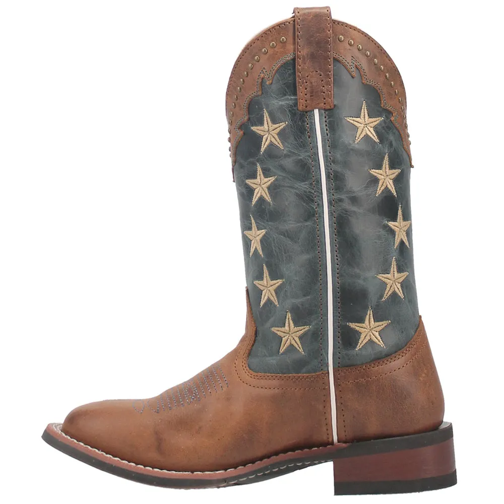 Early Star Patriotic Square Toe Cowboy boots