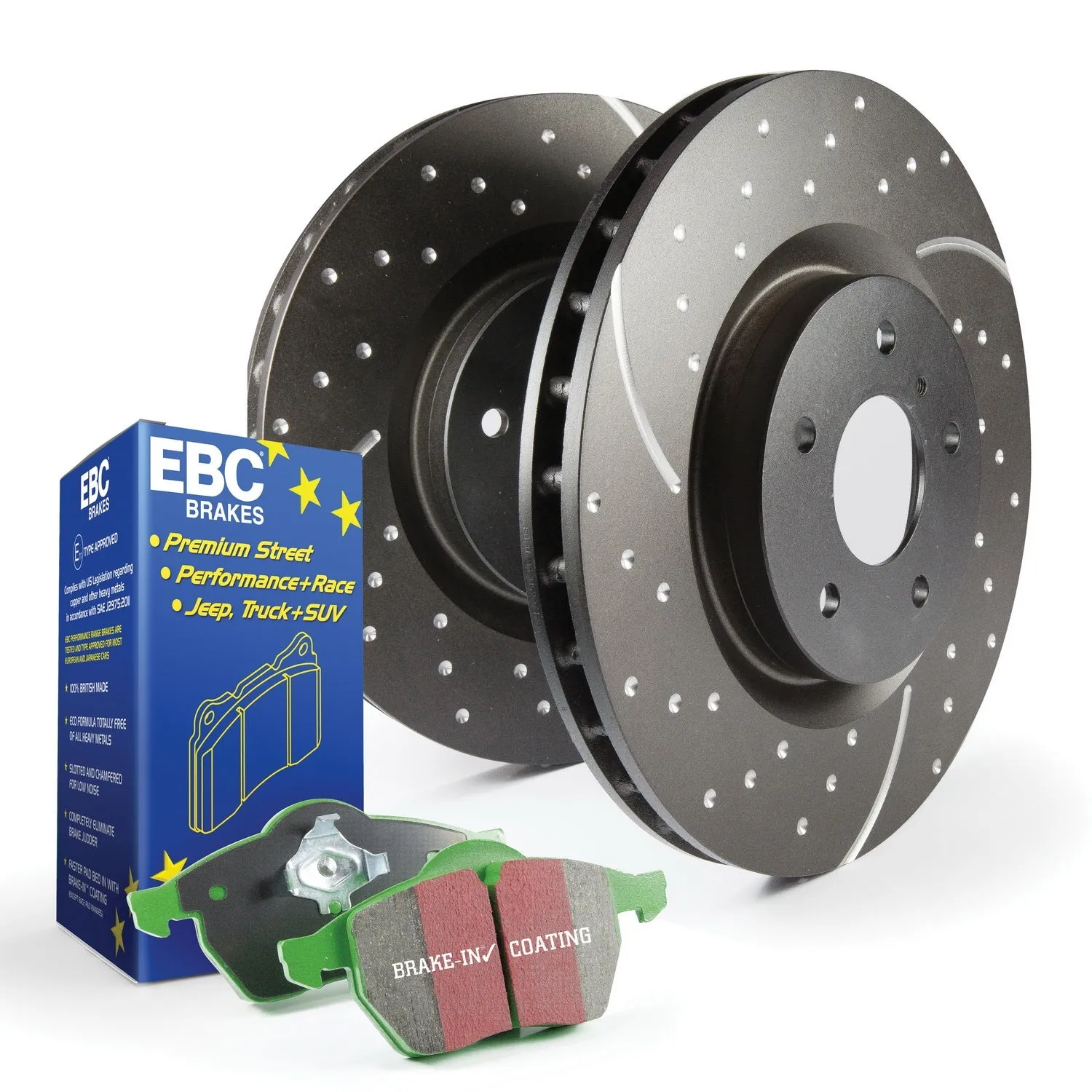 EBC Brakes S10KR1020 S10 Kits Greenstuff 2000 and GD Rotors