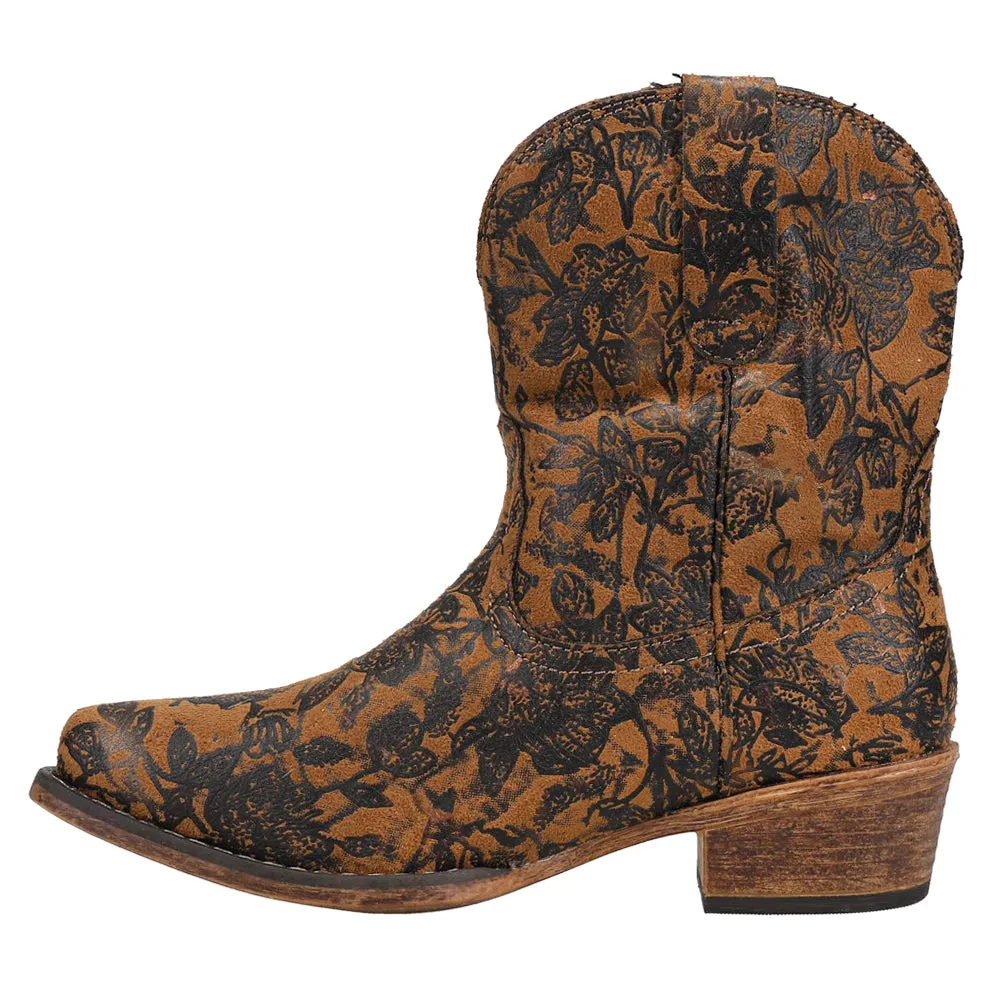 Emma Floral Snip Toe Cowboy Boots