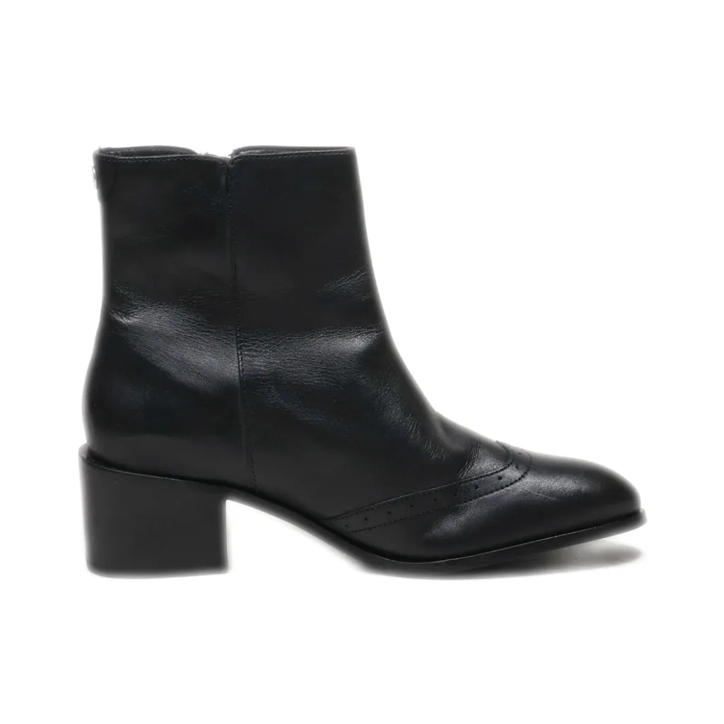 Esprit Ankle Boots Leather Black Colour For Women