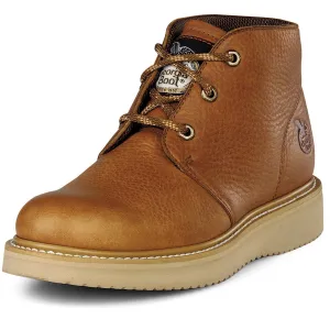 Georgia Mens Barracuda Gold Leather SPR Wedge Chukka Work Boots