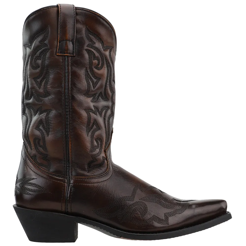 Hawk Embroidered Snip Toe Cowboy Boots