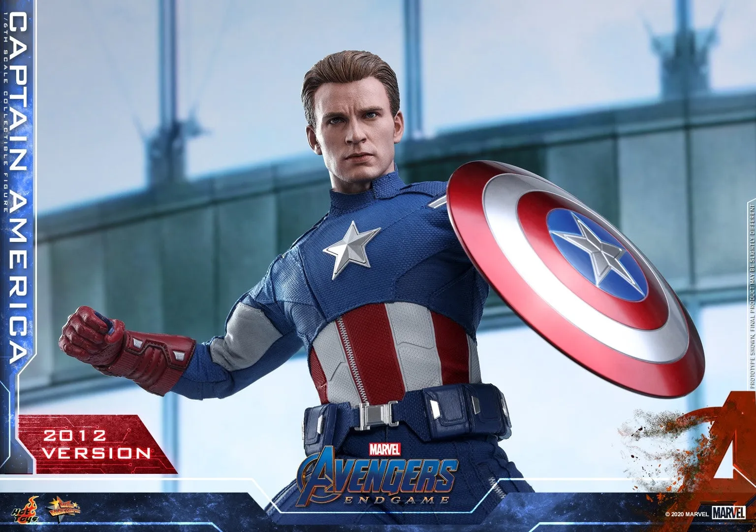 Hot Toys - MMS563 - Avengers: Endgame － 1:6 Captain America (2012 Version) Figure