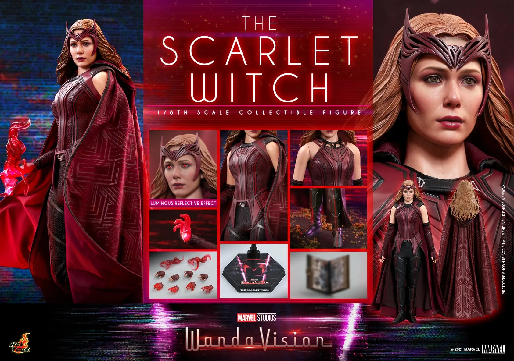 Hot Toys - TMS036 - WandaVision - 1/6th scale The Scarlet Witch Collectible Figure