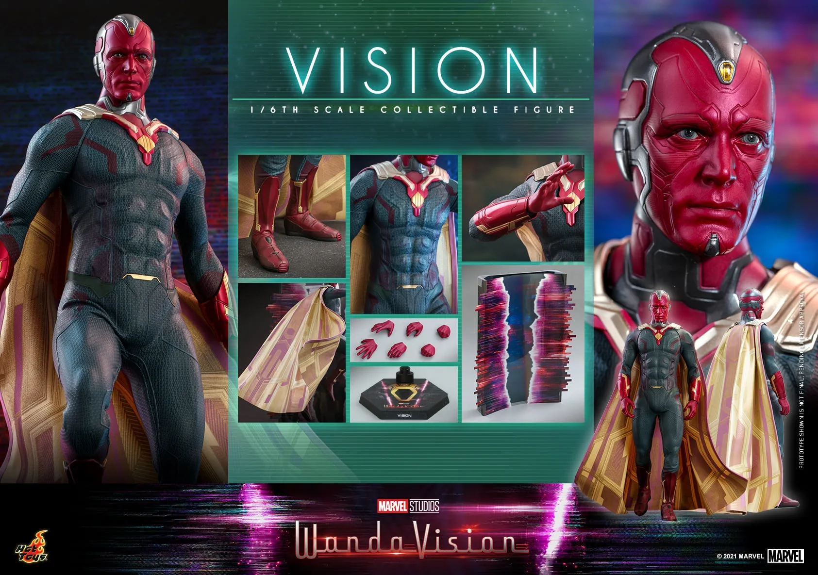 Hot Toys - TMS037 - WandaVision - 1/6th scale The Vision Collectible Figure