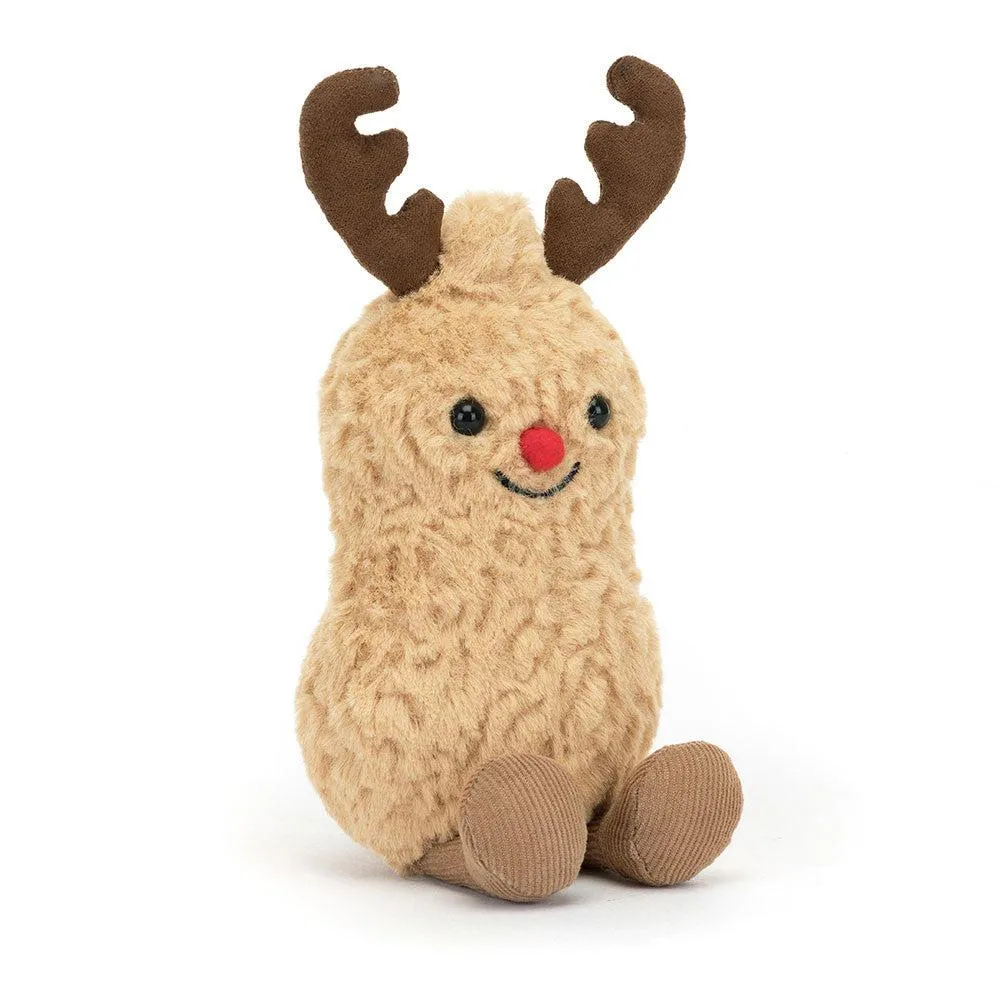 JellyCat Amuseable Peanut Reindeer Plush