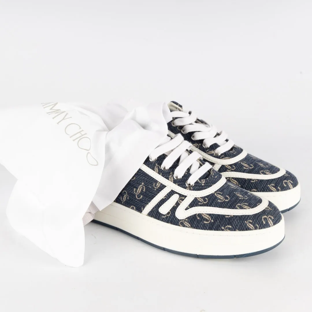 Jimmy Choo Hawaii Low-top Navy/optical White Sneakers