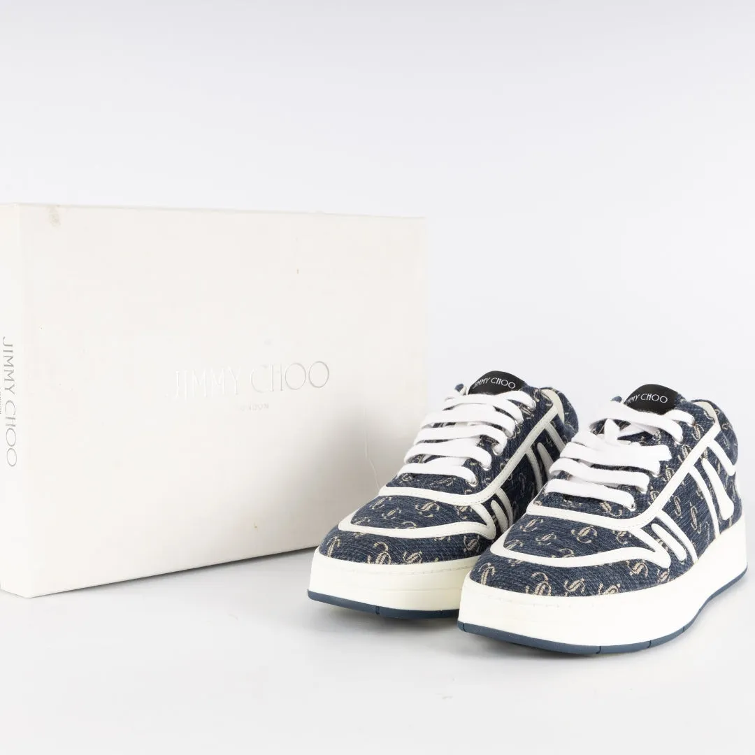 Jimmy Choo Hawaii Low-top Navy/optical White Sneakers