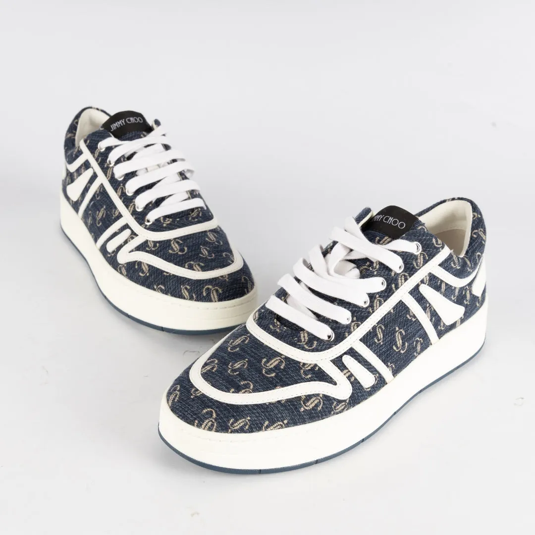 Jimmy Choo Hawaii Low-top Navy/optical White Sneakers