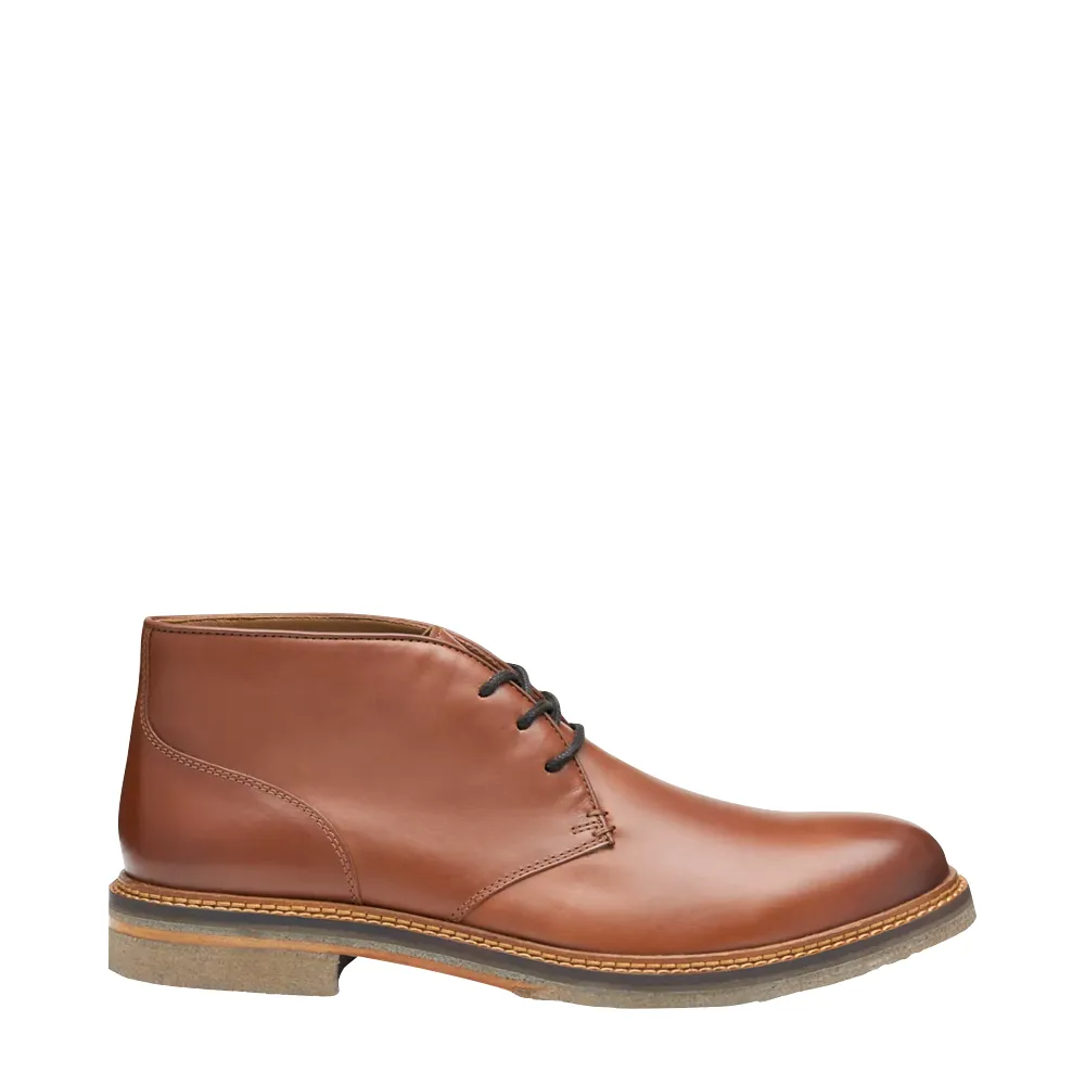 Johnston & Murphy Men's Calder Leather Chukka Boot in Mahogany