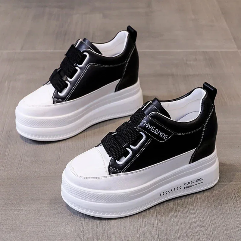 Joskaa 2024 New Black Platform Sneakers High Tops