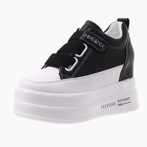 Joskaa 2024 New Black Platform Sneakers High Tops