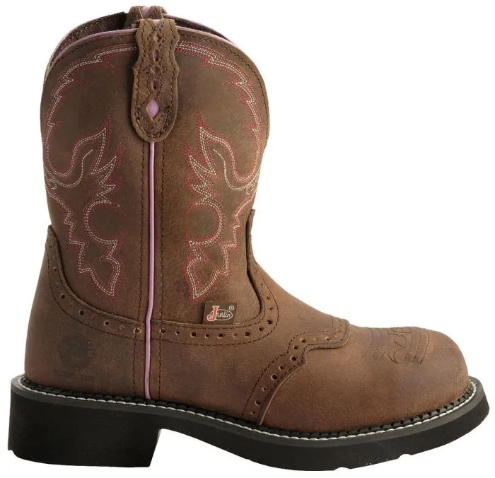 'Justin' Women's 8" Wanette Gypsy™ EH Steel Toe - Aged Bark