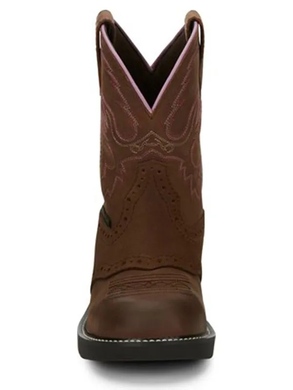 'Justin' Women's 8" Wanette Gypsy™ EH Steel Toe - Aged Bark