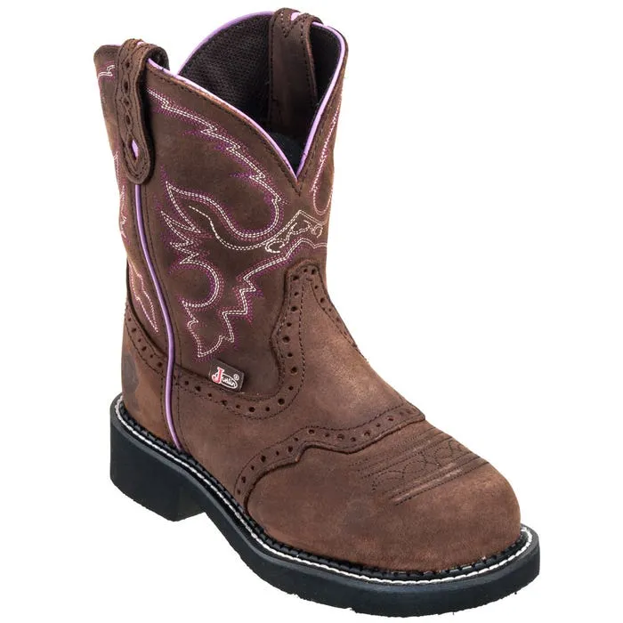 'Justin' Women's 8" Wanette Gypsy™ EH Steel Toe - Aged Bark