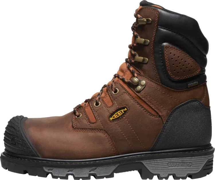 'Keen Utility' Men's 8" Camden 600GR EH WP Carbon-Fiber Toe - Brown / Black