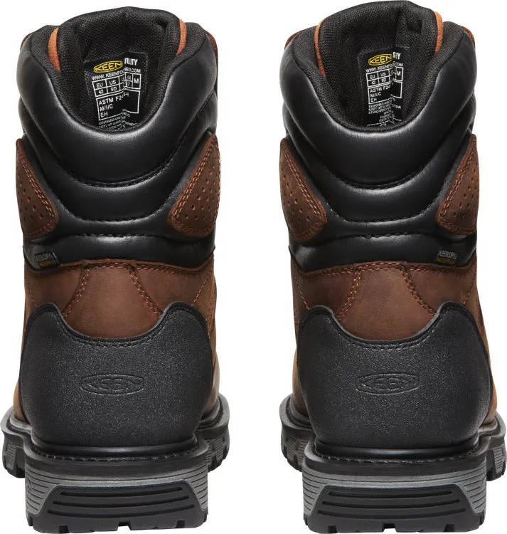 'Keen Utility' Men's 8" Camden 600GR EH WP Carbon-Fiber Toe - Brown / Black