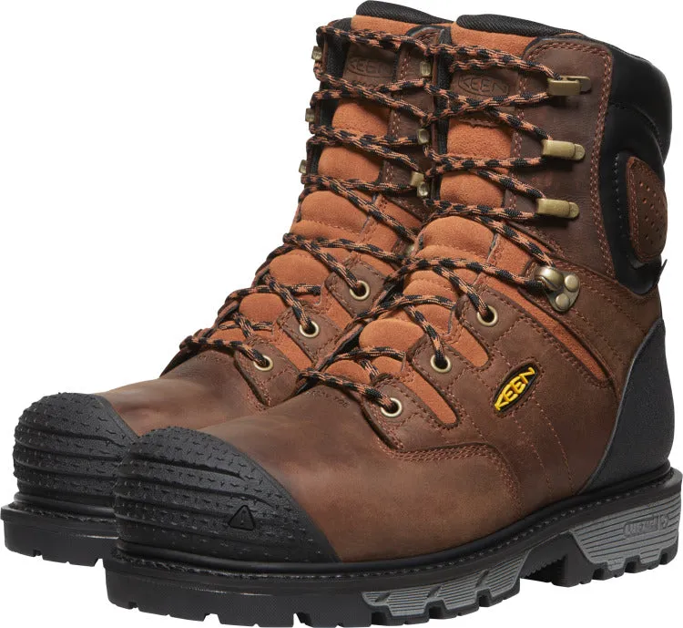 'Keen Utility' Men's 8" Camden 600GR EH WP Carbon-Fiber Toe - Brown / Black