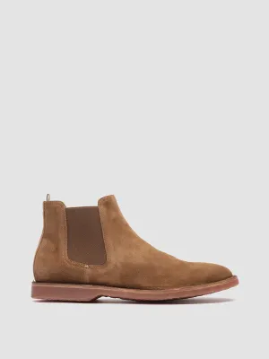 KENT 005 - Brown Suede Chelsea Boots