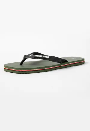 Kokomo Flip Flops - Army Green