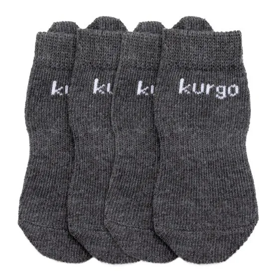 Kurgo Blaze Dog Socks Grey Set Of 4