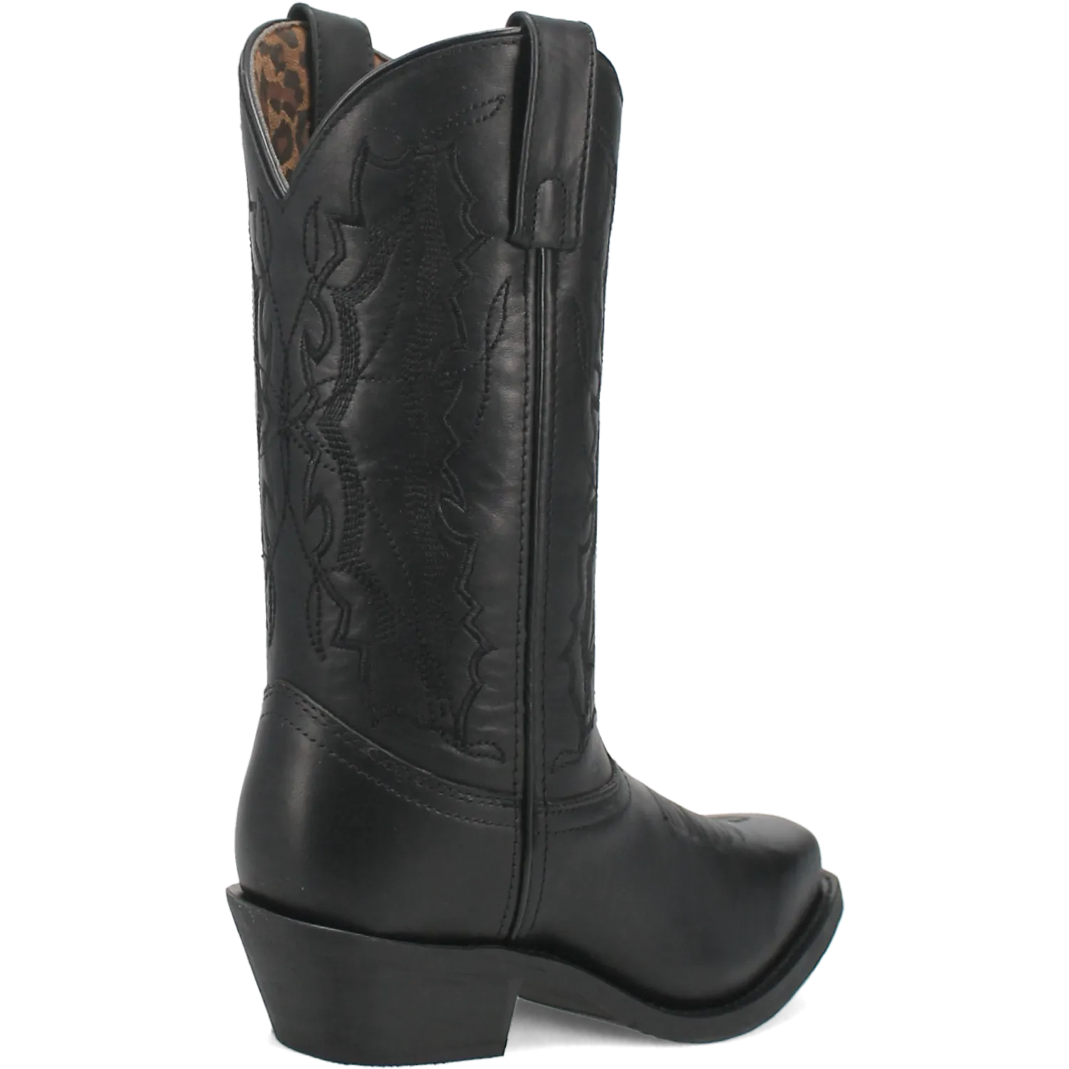 Laredo Ladies Harleigh Square Toe Black Leather Western Boots 51140-BK