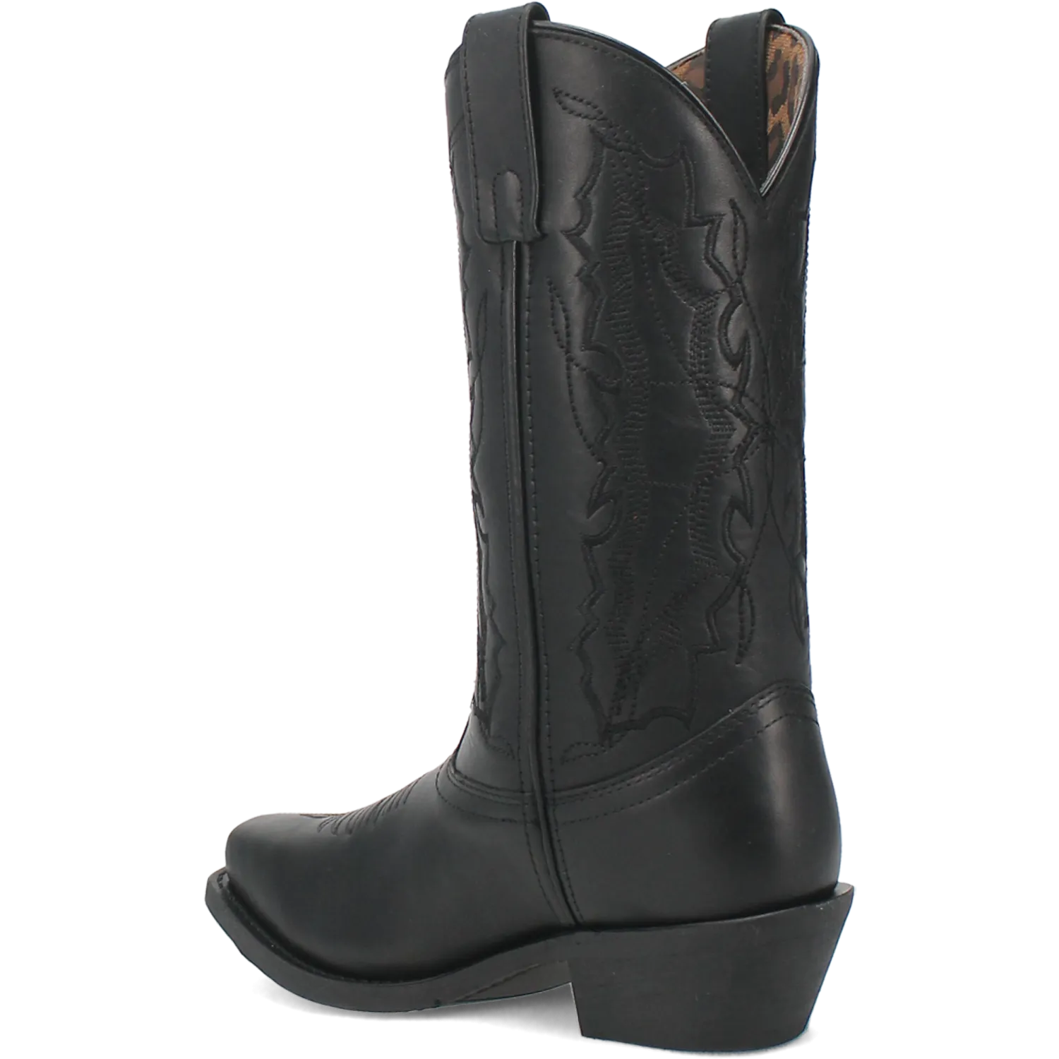 Laredo Ladies Harleigh Square Toe Black Leather Western Boots 51140-BK