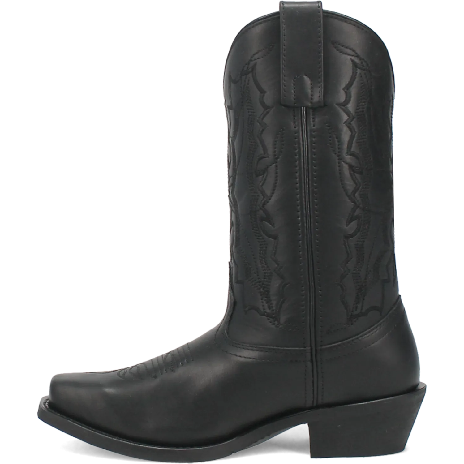 Laredo Ladies Harleigh Square Toe Black Leather Western Boots 51140-BK