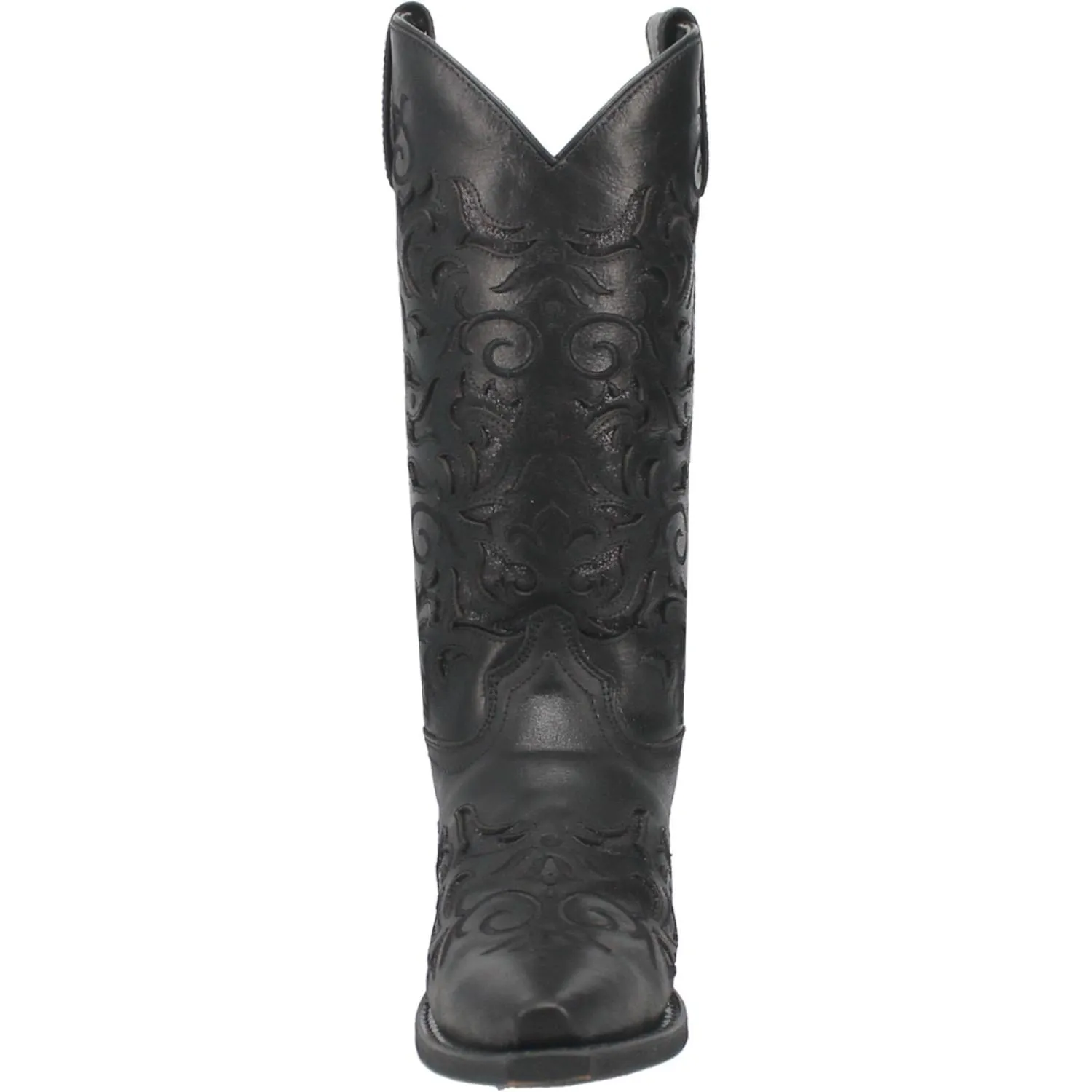 Laredo Women's Night Sky Black Leather Cowgirl Boots 52450