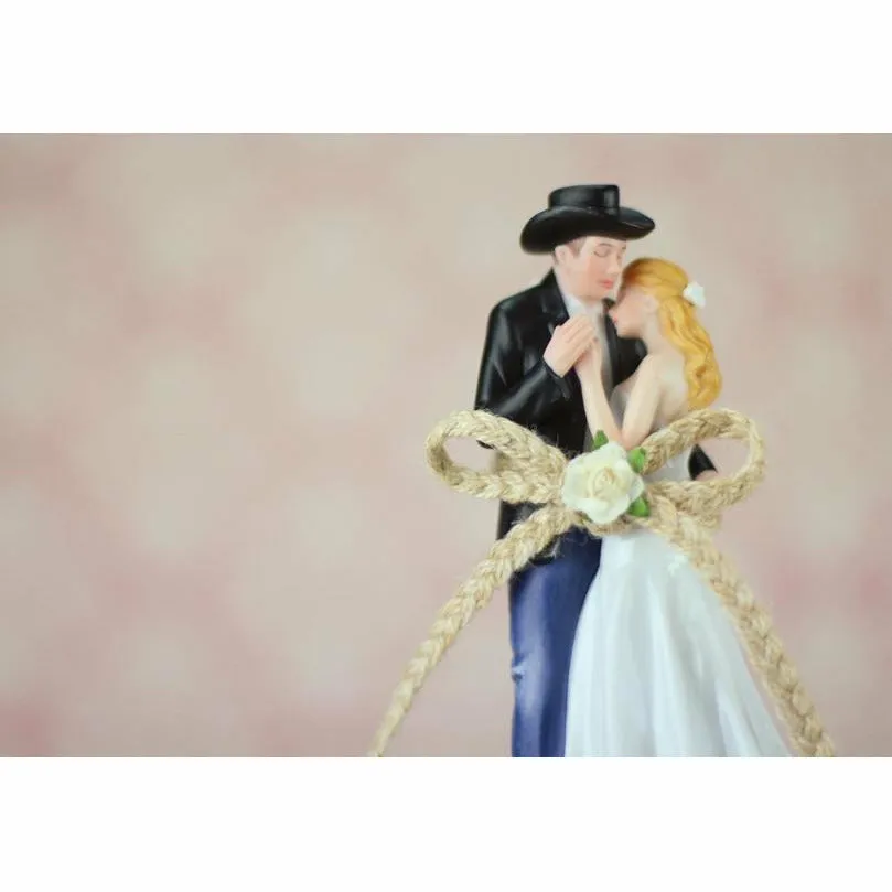 Lasso of Love Western Wedding Cake Topper