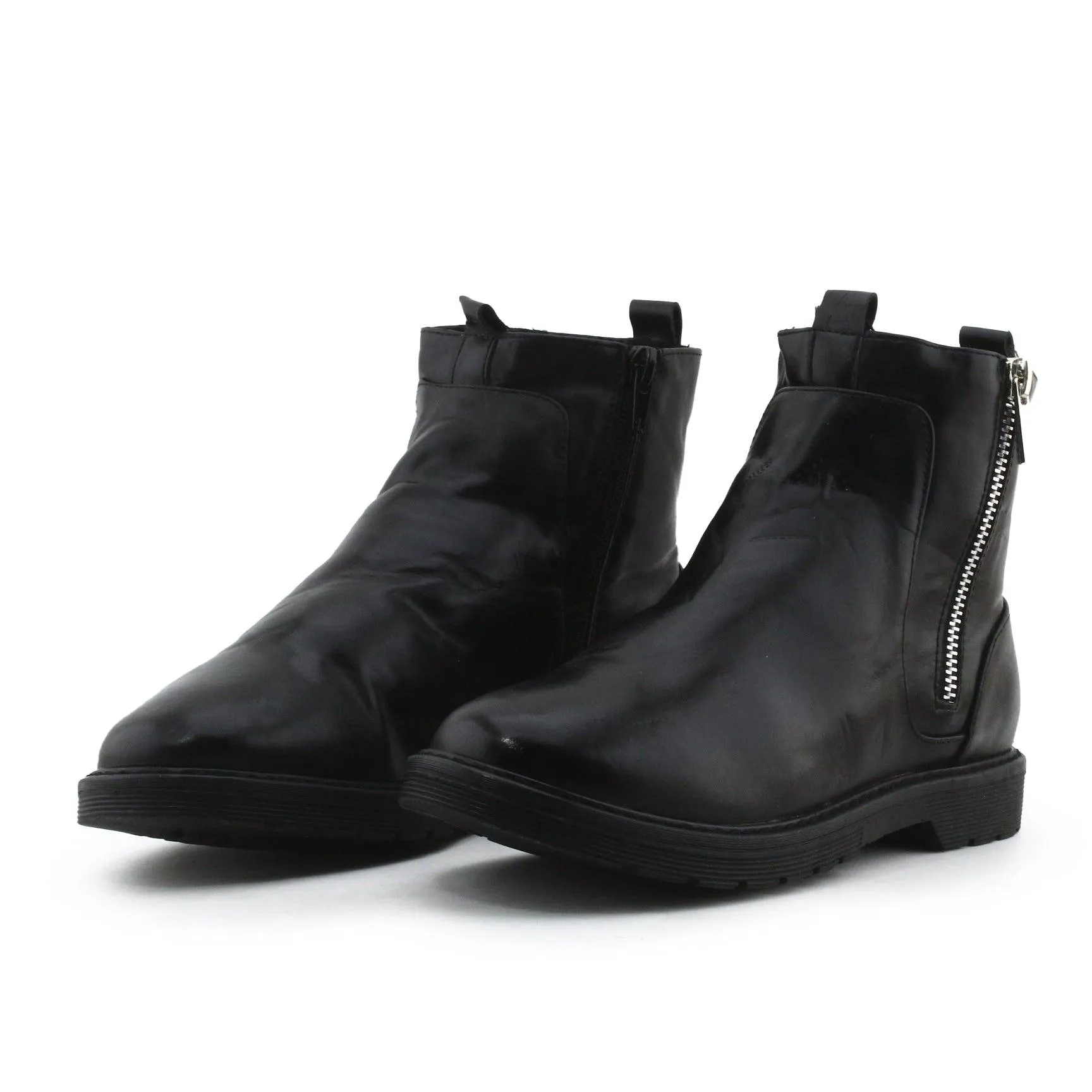 Lefties Zipper Chelsea Boots | 100% Authentic Leather