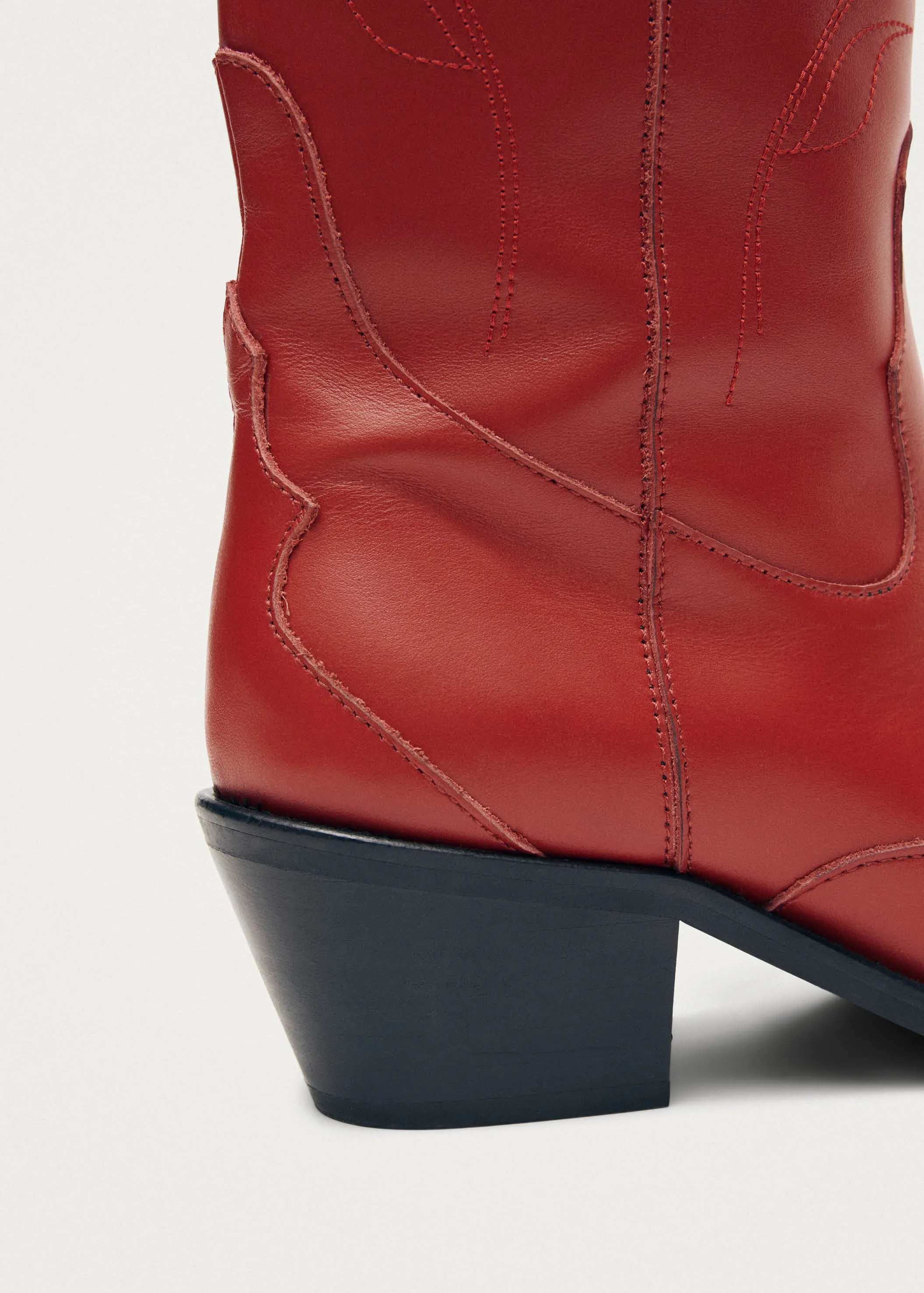 Liberty Red Leather Boots