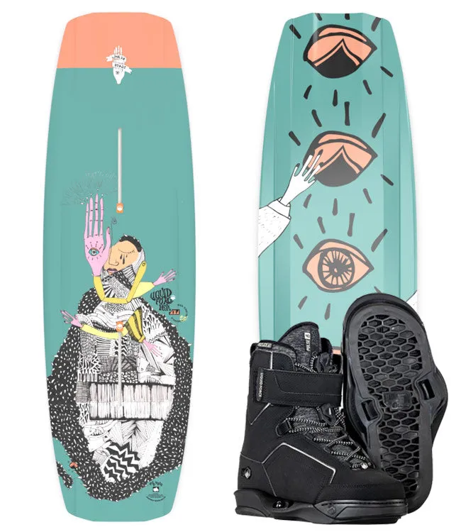 Liquid Force Peak Wakeboard Package with 4D Pulse Boots