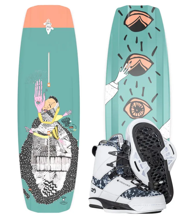 Liquid Force Peak Wakeboard Package with Peak Boots (2023)