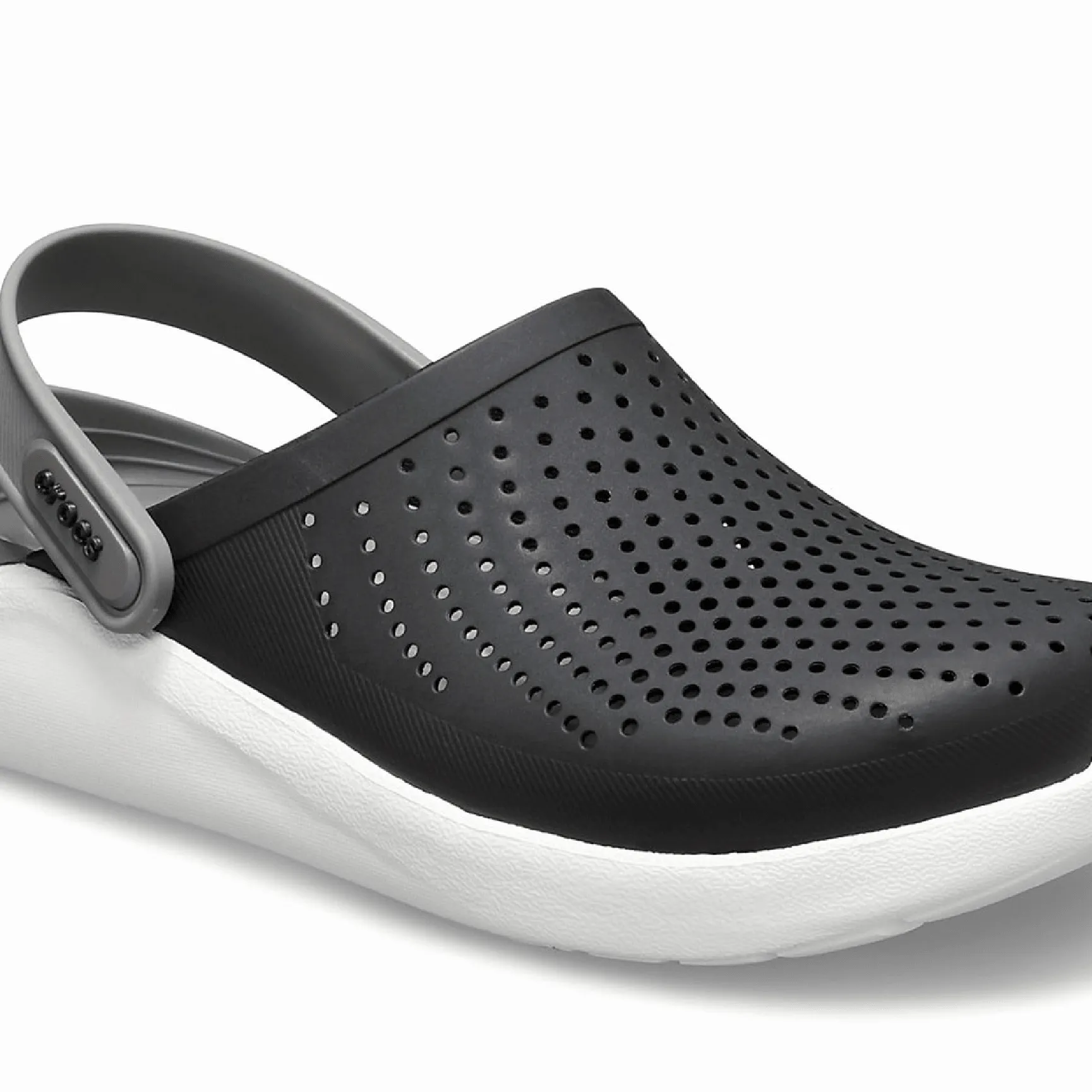 Literide 360 Unisex Clog Sandal Black-Grey White Sole