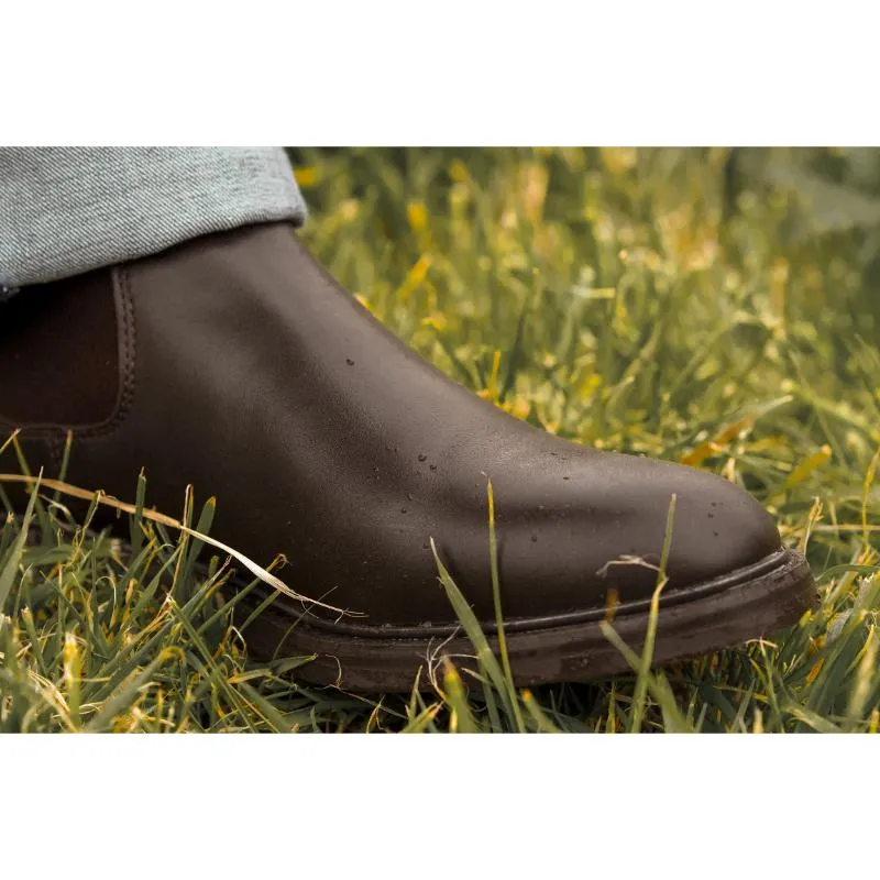 Loake Ducksworth Mens Waterproof Chelsea Boot - Brown Wax Leather