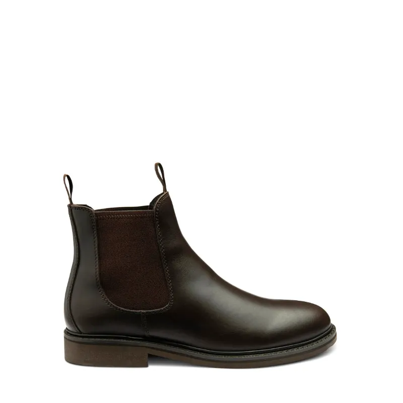 Loake Ducksworth Mens Waterproof Chelsea Boot - Brown Wax Leather