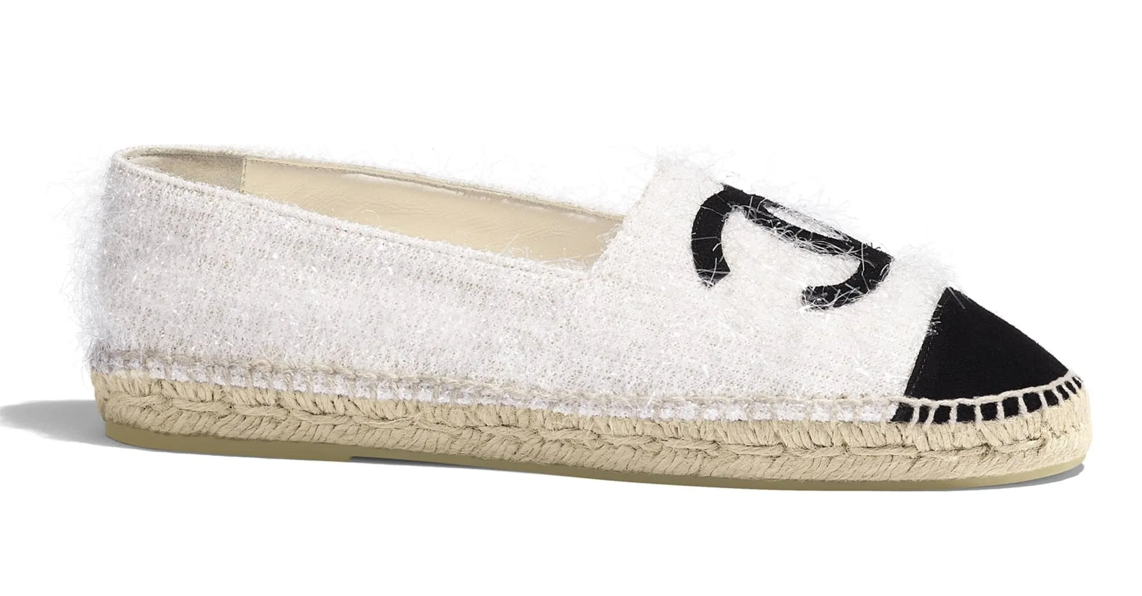 Logo Fabric & Suede Calfskin Espadrilles