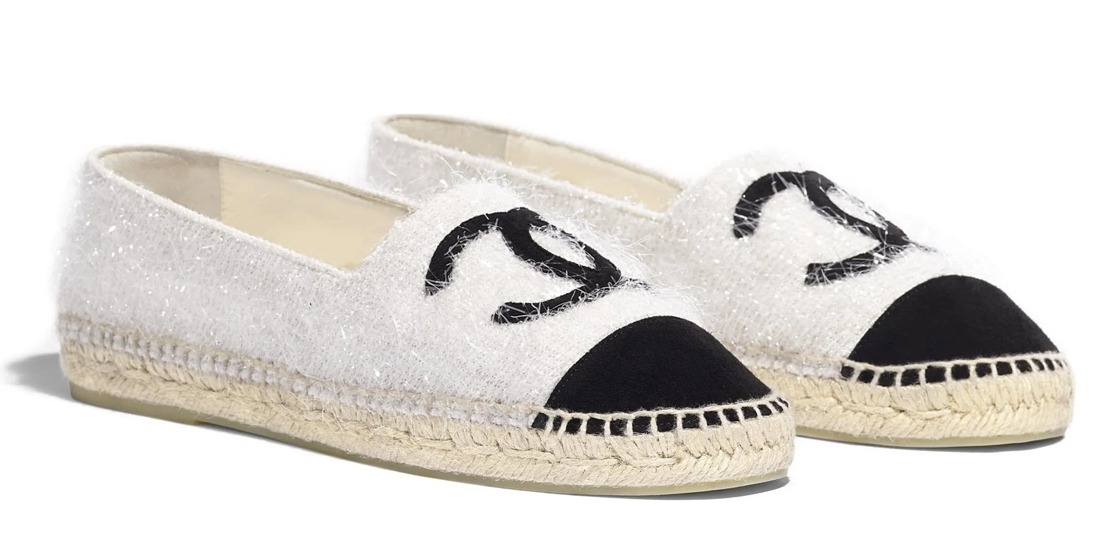 Logo Fabric & Suede Calfskin Espadrilles