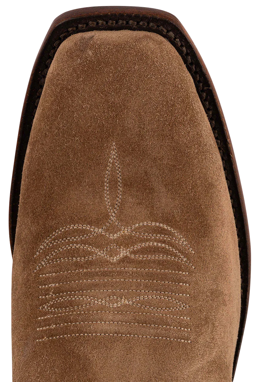 Lucchese Men's Suede Jessie Cowboy Boots - Tan