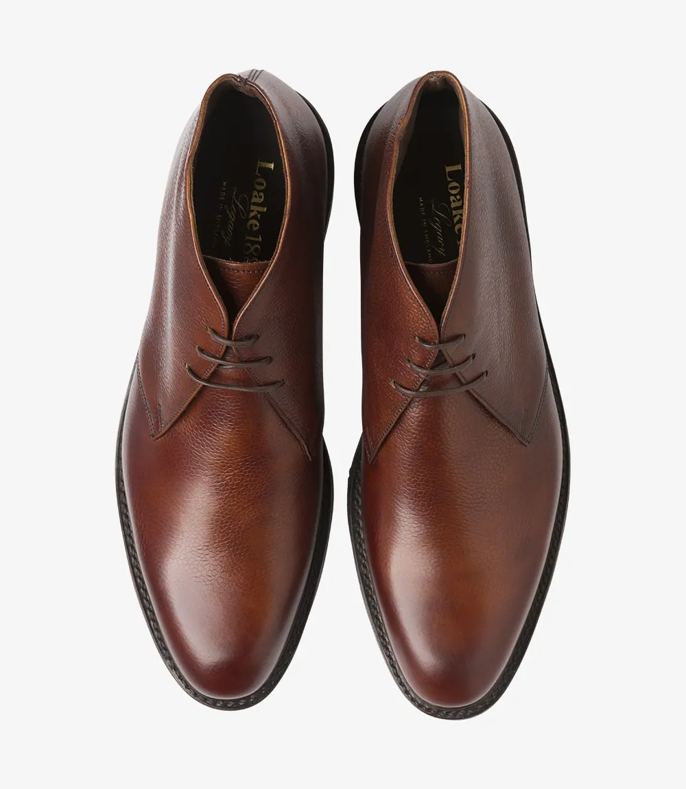 Lytham Chukka boot - oxblood grain