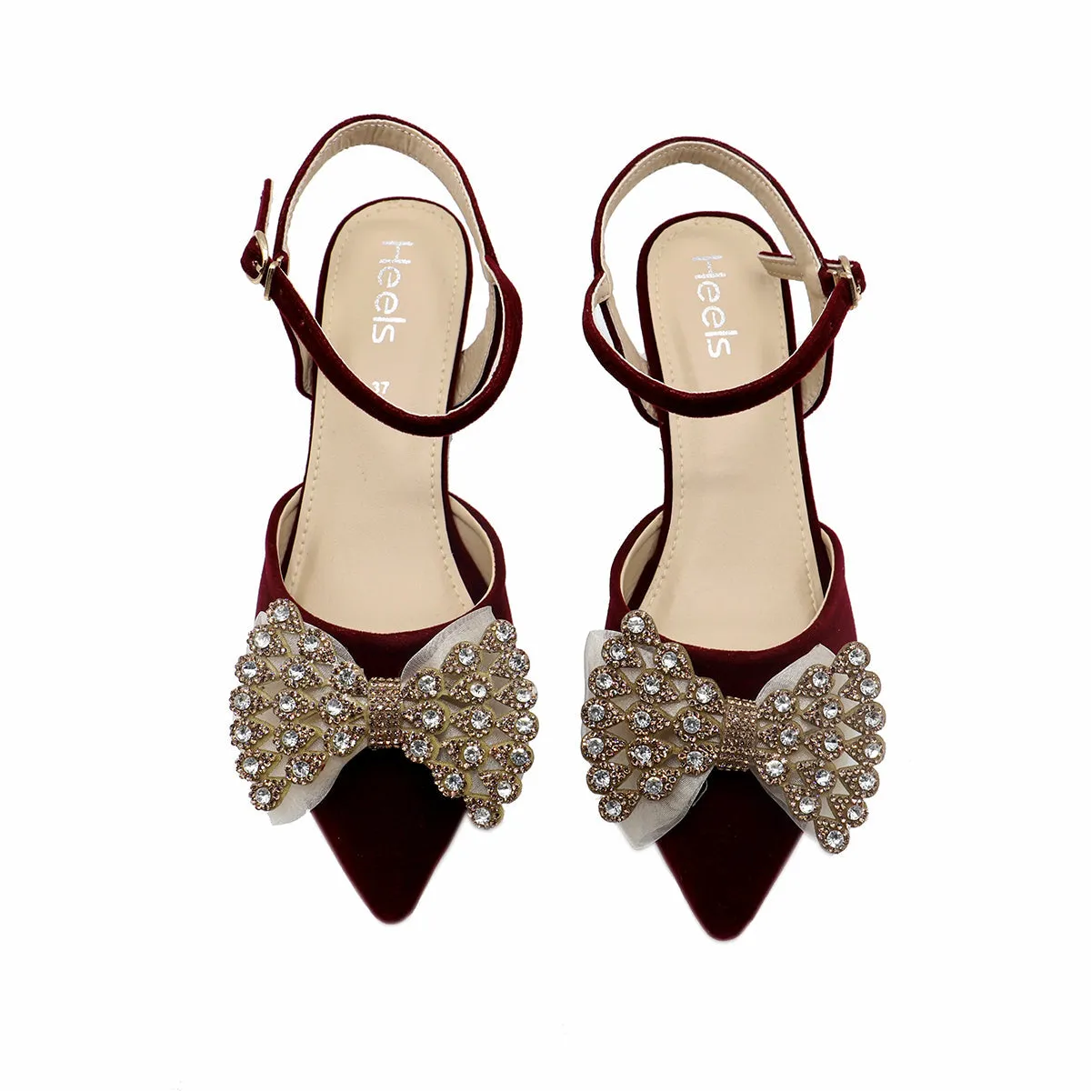 Maroon Fancy Sling Back 087099