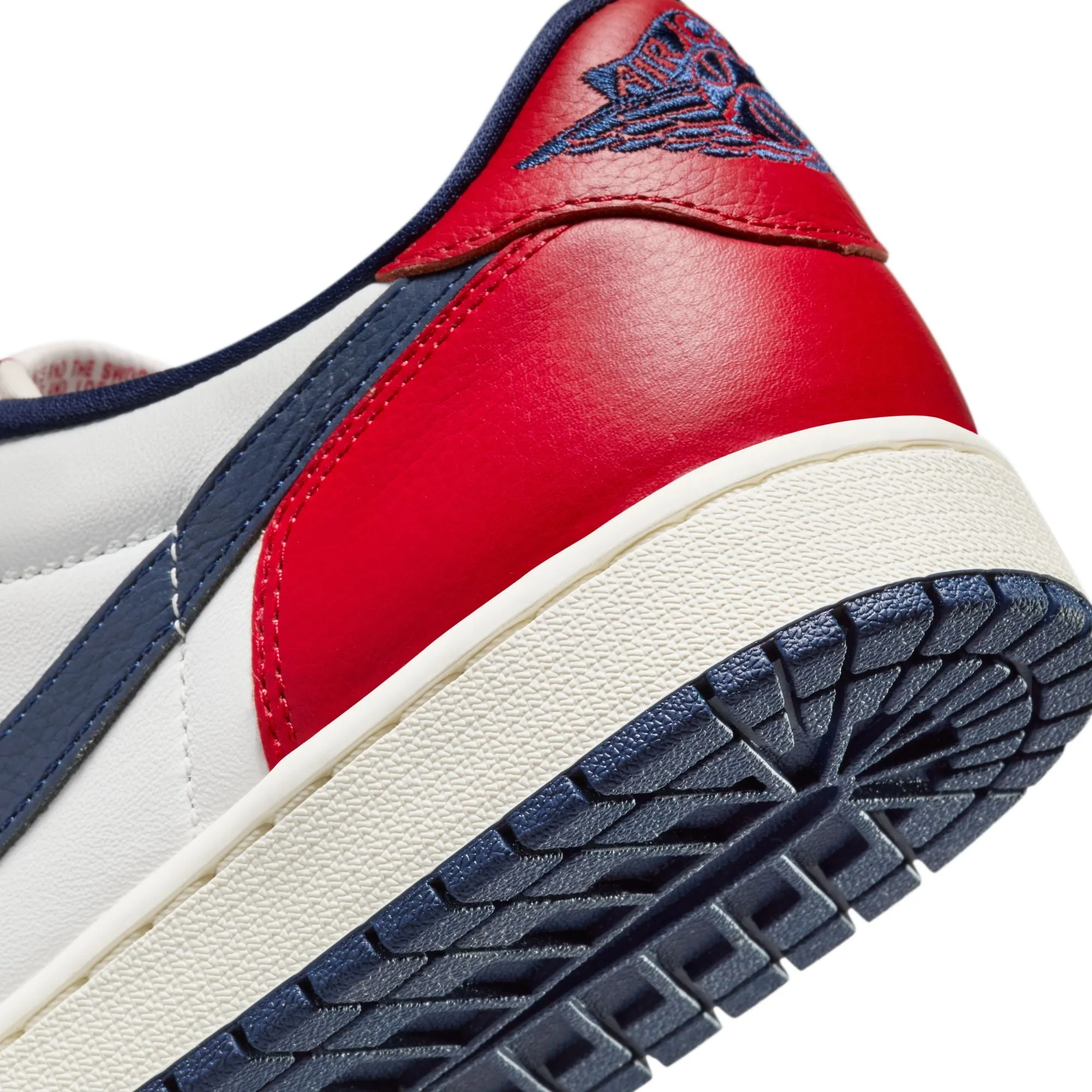 Men's Air Jordan 1 Retro Low OG - SUMMIT WHITE/GYM RED-MIDNIGHT NAVY