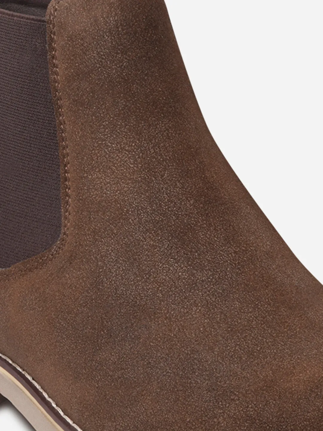 Men's Brown Suede Smart Casual Chelsea Boots (IX3037)