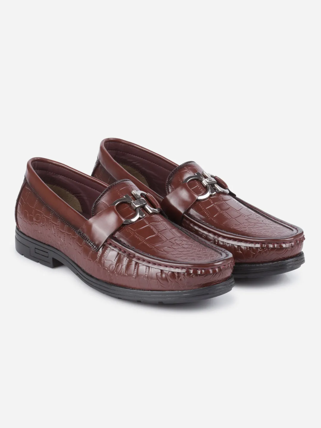 Men's Cherry Moc Toe Buckle Loafer (IX4116)