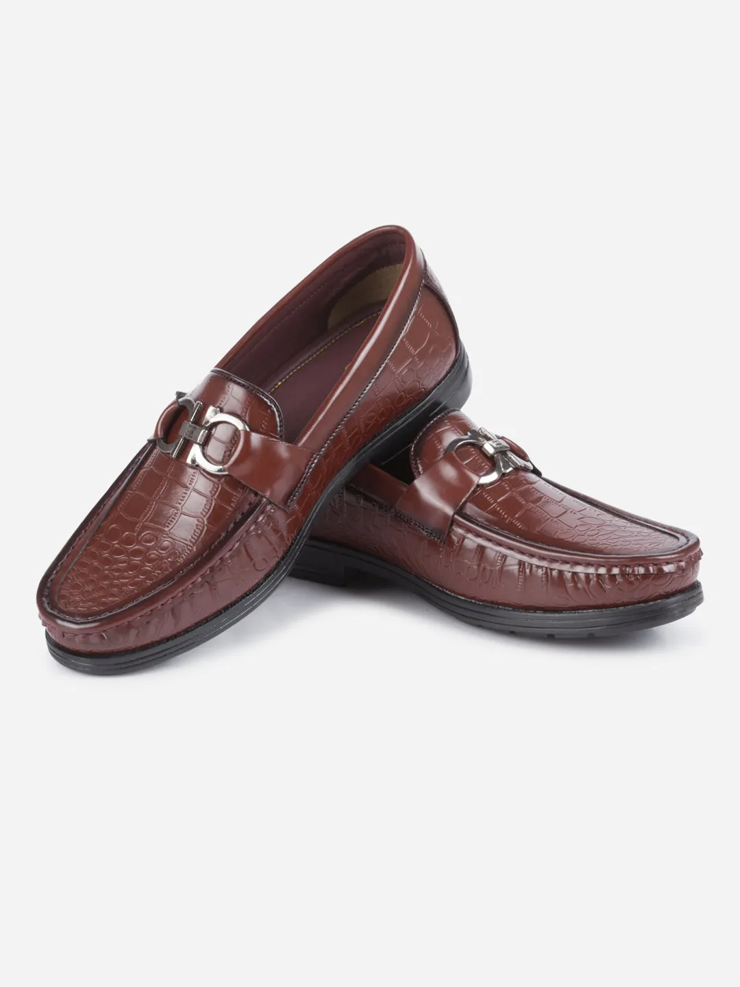 Men's Cherry Moc Toe Buckle Loafer (IX4116)