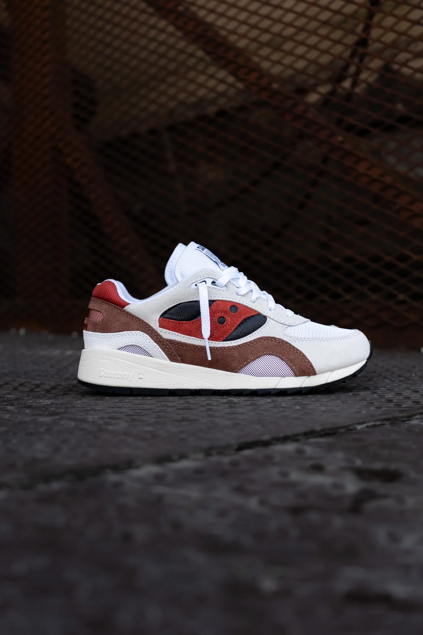 Mens Saucony Shadow 6000 (White/Rust)