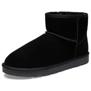 Men's Winter Suede Leather Mid-Calf Ankle Boots | JOUSEN