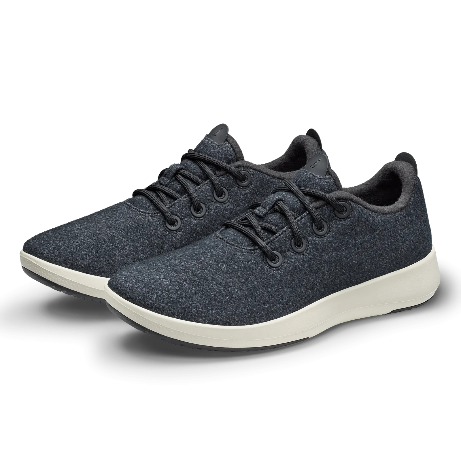 Men's Wool Runner Mizzles - Natural Black (Natural White Sole)