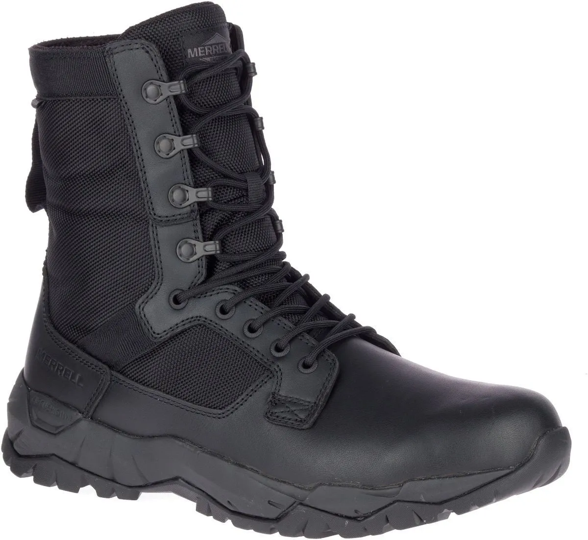 'Merrell' Unisex 8" MQC Patrol WP Soft Toe - Black (Wide)